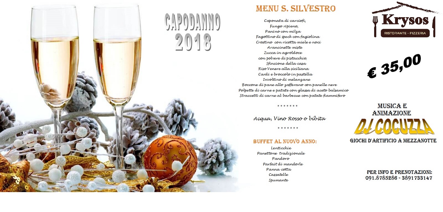 Menù Capodanno 2018